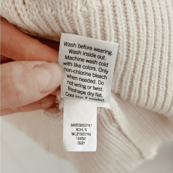 Lauren Conrad Eyelet Lace Knit Ruffles Crochet Short Sleeve Sweater Neutral XXL - Picture 13 of 13